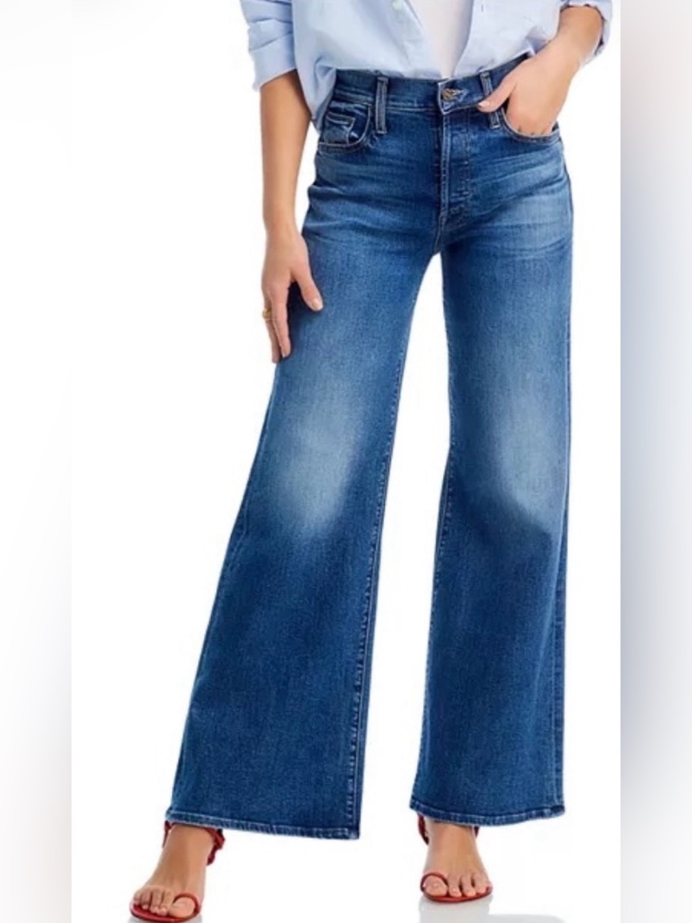 Mother Lil’ Tomcat Roller Sneak Jeans Size 31